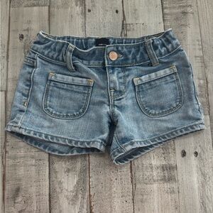 GAP Kids Blue Jean Shorts with Pockets in front and back with adjustable waist